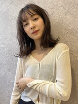 アース 三軒茶屋店(HAIR&MAKE EARTH) 三軒茶屋_レディース_セミロング_コテ巻き_ボブ_無造作_ベージュ
