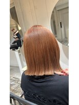 ストレータ バイ マリオ(Strata by mario)&nbsp;【mami】切りっぱなしボブ×オレンジ