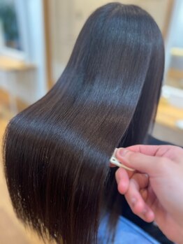 華(HANA)の写真/《髪質改善&トリートメントカラー》髪質改善とカラーを同時に。明るめだけどパサつきにくい理想の髪へ◎