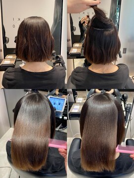 ハルキミナト ジャパン ヨコハマ(HARUKI MINATO japan YOKOHAMA) メゾンストレートで乾かすだけでまとまる艶ボブに