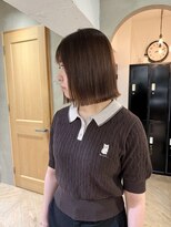 ローレン(LOREN)&nbsp;ミルクティーベージュぷつっとボブケアブリーチ 梅田