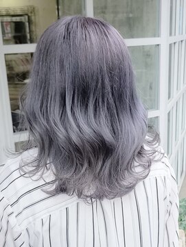 ヘアアンドビューティ ガーデン ベルモール店(HAIR AND BEAUTY GARDEN) ダブルカラーバレイヤージュベージュカラー白髪ぼかしハイライト