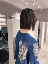 ヘアーエスクールシーユー 枚方T-SITE店(hair S.COEUR×Cu) ヘイリーボブ/切りっぱなしボブ/大阪美容室/枚方美容室