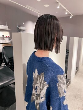 ヘアーエスクールシーユー 枚方T-SITE店(hair S.COEUR×Cu) ヘイリーボブ/切りっぱなしボブ/大阪美容室/枚方美容室