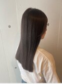 ショコラブラウン切りっぱなしロング