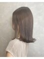 リトル 福岡(little)&nbsp;アディクシーカラーのグレージュ系の外ハネスタイルです♪