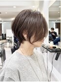 30代/40代/50代◎絶壁解消/白髪ぼかし/大人小顔ショート【湯本】