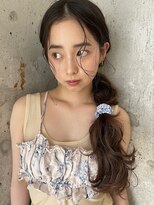ロングパーマヘア/ニュアンスパーマ/ヘアアレンジ/表参道/渋谷