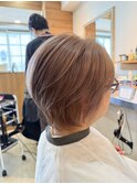 ハイトーンショートボブ