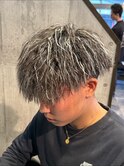 ホワイトメッシュ×パイルツイスト