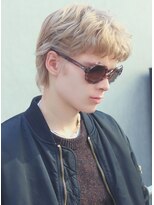 ジジバイワースホワイル(jiji by WORTH WHILE) 刈り上げセンターパートサーフカールフェザーパーママレットヘア