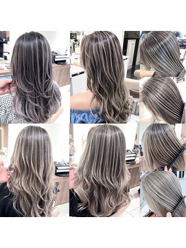 束感多め髪質改善バレイヤージュ