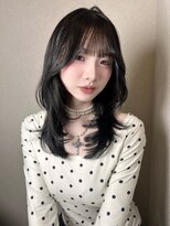 ボタン ハカタ(VOTAN hakata)&nbsp;【前田七音】ハッシュカット/ブルーブラック/韓国ヘア