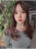 レイヤーカット/顔周りレイヤー/韓国巻き/ハッシュレイヤー