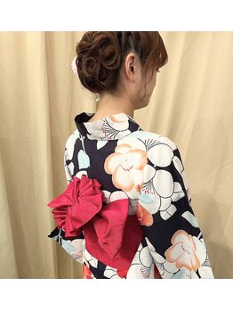 アール 志茂店(R)の写真/【浴衣・夏のイベントの着付けのご予約なら】成人式・冠婚葬祭・ヘア&メイクも丸っとまでお任せ◎