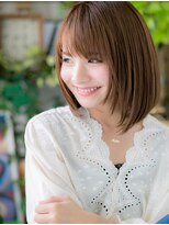 カバーヘア ブリス 大宮西口(COVER HAIR bliss)&nbsp;*+bliss大宮+*透け感斜めバング♪好感ストレートｂ!