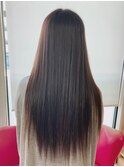 頑固な癖もしっかりサラサラストレート