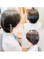 シカタ シーカ 鎌倉(CICATA/ShIKA.)&nbsp;シースルーバング大人かわいいマニッシュショート【Before】