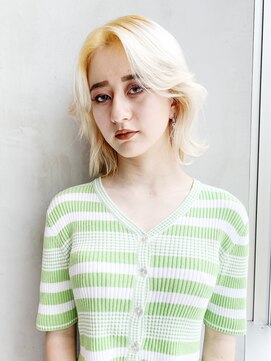 アルバム 銀座(ALBUM GINZA) 大人めボブ_セシルカットココアブラウンフリンジウェーブ_77812