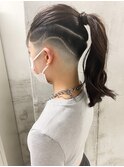 【roijir 山岸】スキンフェード女子 刈り上げ女子 ラインアート