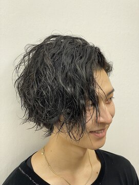 ヒロギンザ 新橋日比谷口店(HIRO GINZA) 耳掛けパーマ/ツーブロックマッシュ/ハイライト/束感/波巻き