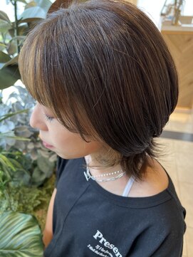 グリッター 泉中央店(GRITTERs) ＊ポイントカラー×ウルフカット＊