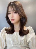 2wayバングフェイスレイヤーくびれヘア【肥田亜沙美】