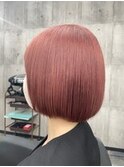 ホワイトピンクベージュ Wカラー ミニボブ
