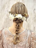 エルバイラビス 大宮(elu by lovis)&nbsp;《ゆい》編みおろし/結婚式ヘア/お呼ばれヘア/フルバング