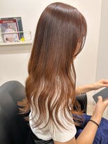 ソワン ドゥ ブレス フラン 東花園店(soin de brace Fran)&nbsp;ブリーチなしオレンジカラー