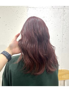 アジールヘア 北千住駅西口店(agir hair) 10代20代チェリーレッドピンクダブルカラー北千住
