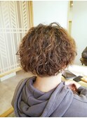 メンズミディアムスタイル&スパイラルパーマ