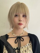 サンク 原宿 表参道(cinq)&nbsp;ハイトーンレイヤーボブミディアムレイヤーショートウルフボブ