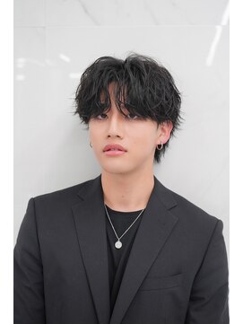 センス 渋谷 宇田川交番前(SENSE) ダークアッシュ/カルマパーマ/ベリーショート[渋谷/韓国/MEN'S]