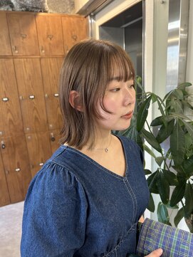 アリスバイアフロート 自由が丘(ALICe by AFLOAT) ブリーチなし/フェイスレイヤー/くびれボブ (自由が丘)