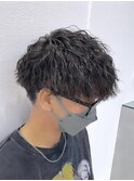 マッシュ×ツイストパーマ