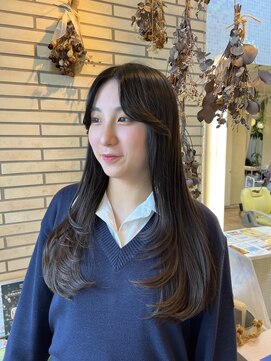 ジョリエス 目白店(Joliesse) 【艶感★シースルーバング】韓国 髪型 大人可愛いウェーブ巻き髪