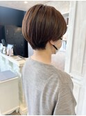 福山市Caary30代40代似合わせショートヘア冬ショート