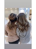 お呼ばれヘアセット×ハーフアップ