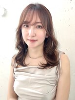 ヘアラウンジ ビーチ 青山 外苑前(hair lounge BEACH) 透け感モテベージュミディアムヘア