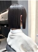 ミニウルフレイヤーカット顔周りカット前髪カット韓国ボブ/柏柏