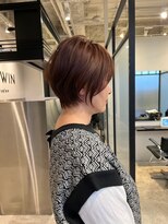 アルトル 池袋(altru)&nbsp;大人可愛い骨格補正ひし形ショート【チェリーブラウン】元重