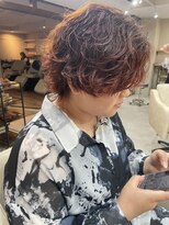 ロアバイチェリーコークウブ(Loa by CHERRY COKE ubu)&nbsp;サーフカールとオレンジブラウン