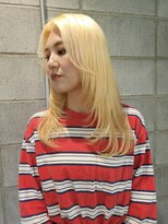 ノル 栄矢場町(nol)&nbsp;ブロンド×レイヤーカット(抜きっぱなしブリーチ/ハイブリーチ)