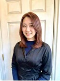 イメチェン/ピンクベージュ/髪質改善/縮毛矯正/カラー/新宿