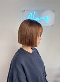 GLANZ_黒髪/小顔/オリーブグレー/ココアベージュ