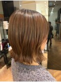 ぱつっとボブ/流れる顔まわり/大人かわいい