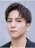 ルーズショートルーズパーマスパイキーショート刈り上げ短髪