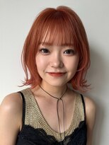 ナループロアポンテ(Nalu pu loa PONTE)&nbsp;ミディアムレイヤー暖色ベージュオレンジブラウンピンクオレンジ