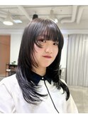 ワンカール×レイヤーカットで柔らかさのある髪に♪
